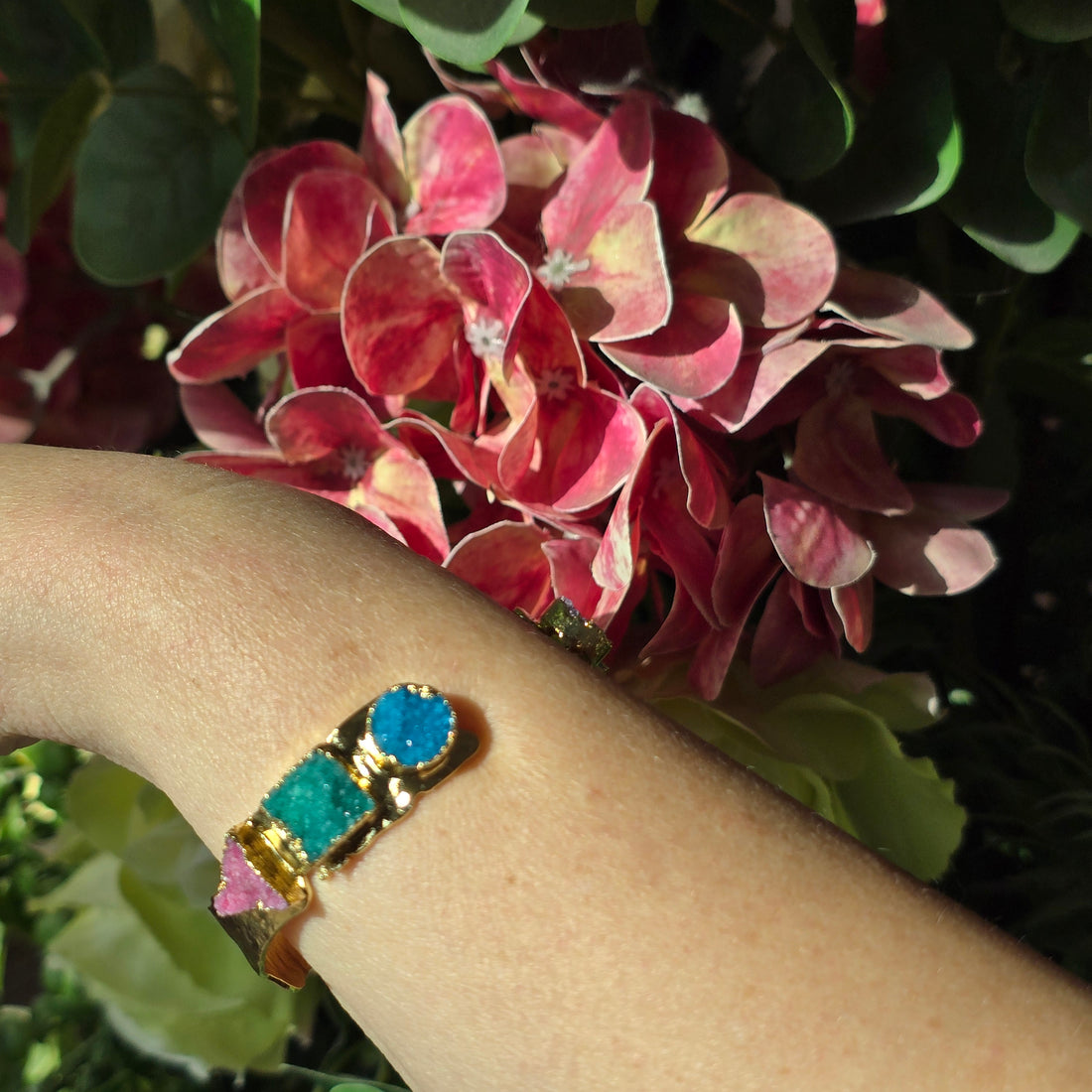 Dazzling Druzy Agate Bangle