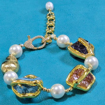 Mallorca Pearl and Gemstone Bracelet