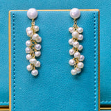 Pearl Cascade Dangle Earrings