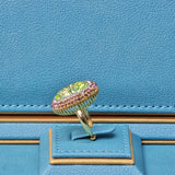 Golden Radiance Ring in Green