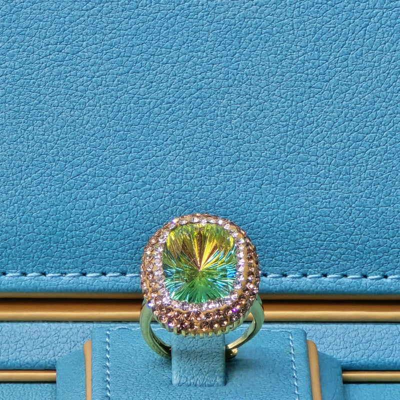 Golden Radiance Ring in Green
