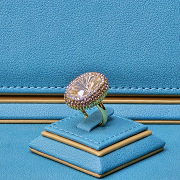 Golden Radiance Ring in  Champagne Colour
