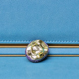 Ring with Mother of pearl and light purple  Austrian Crystals