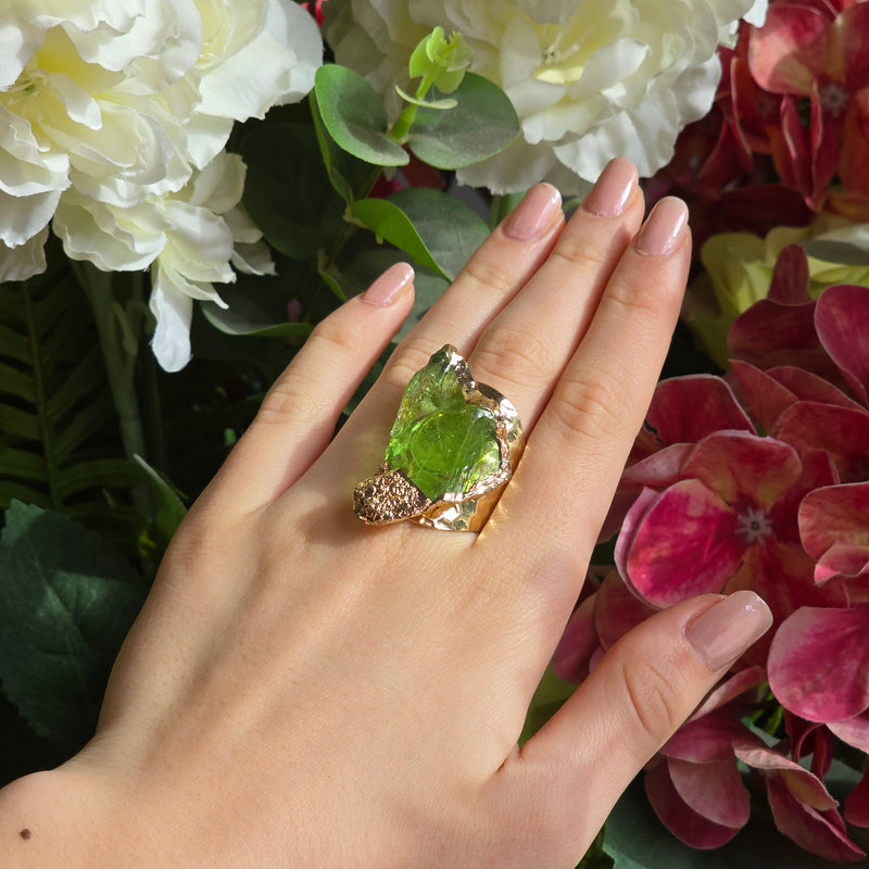 Green Icy Dream Ring