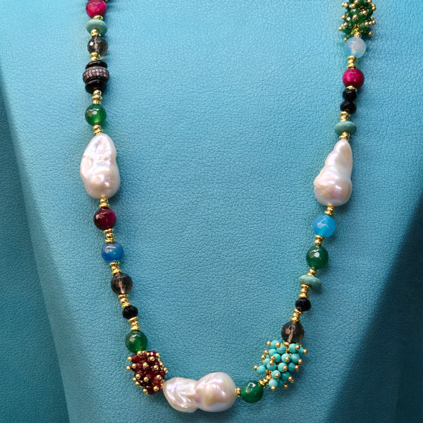 Mexico-Inspired long Bohemian Luxe Necklace