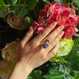 Druzy Amethyst Ring