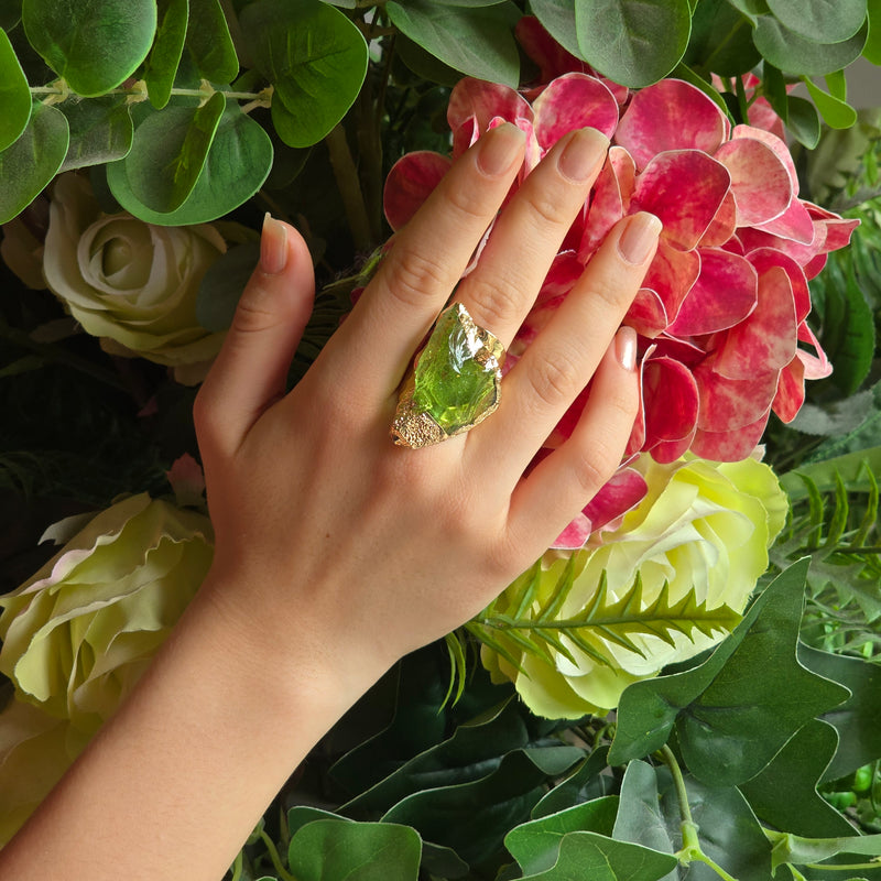 Green Icy Dream Ring