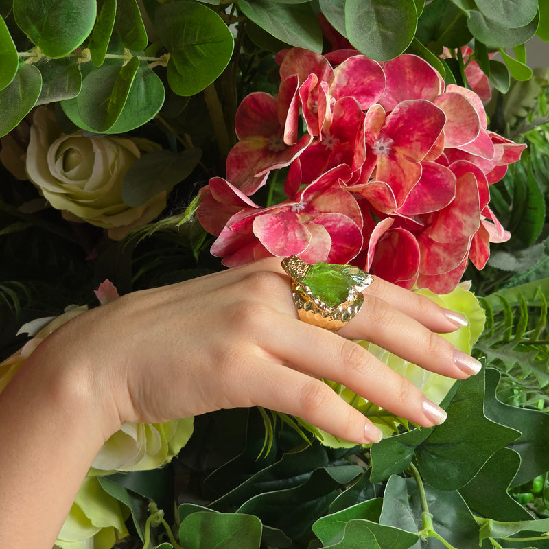 Green Icy Dream Ring