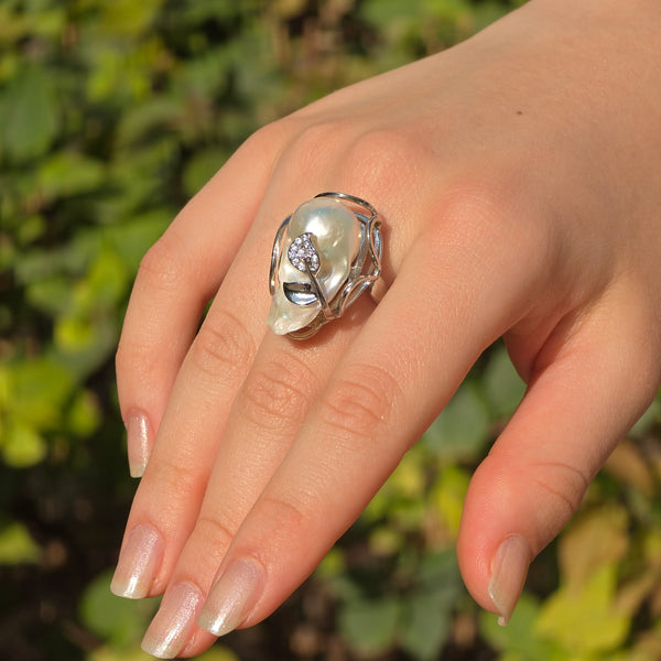 Baroque Pearl Ring
