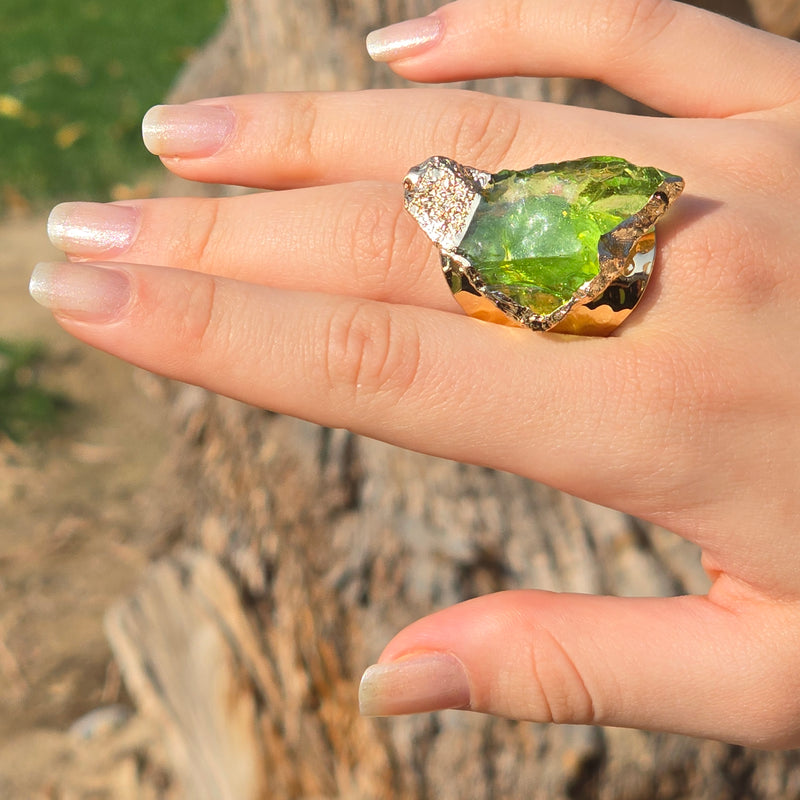 Green Icy Dream Ring