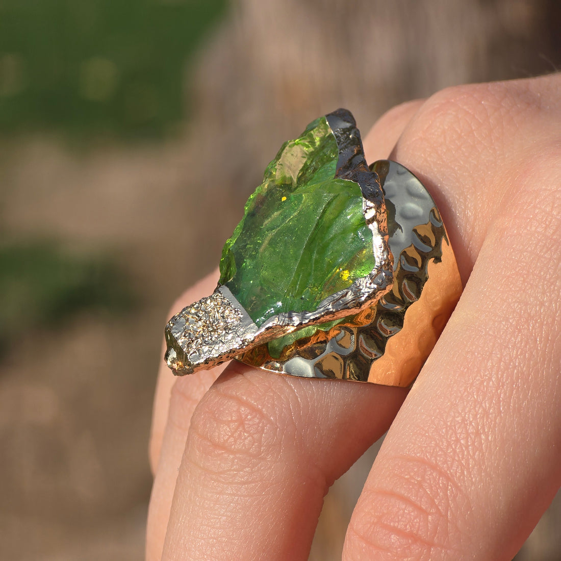 Green Icy Dream Ring