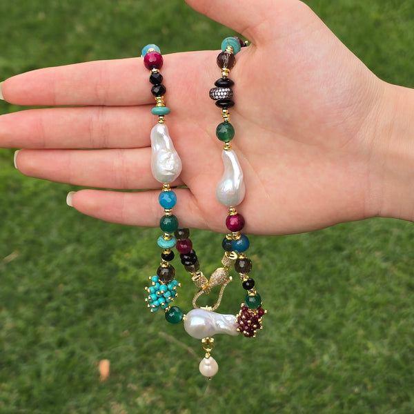 Mexico-Inspired long Bohemian Luxe Necklace