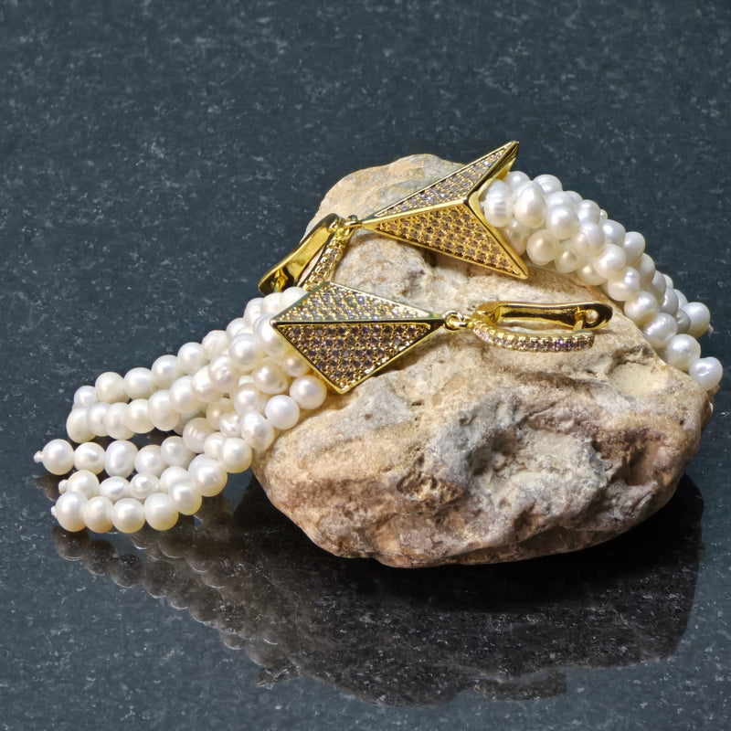 Celestial Cascade Pearl Earring