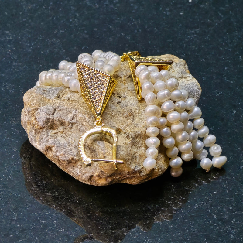 Celestial Cascade Pearl Earring
