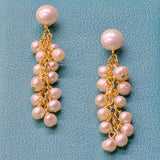 Pearl Cascade Dangle Earrings