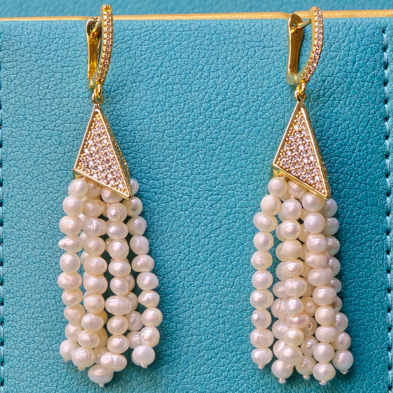 Celestial Cascade Pearl Earring