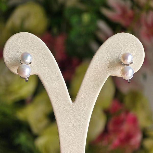 Elegant Double Pearl Earrings